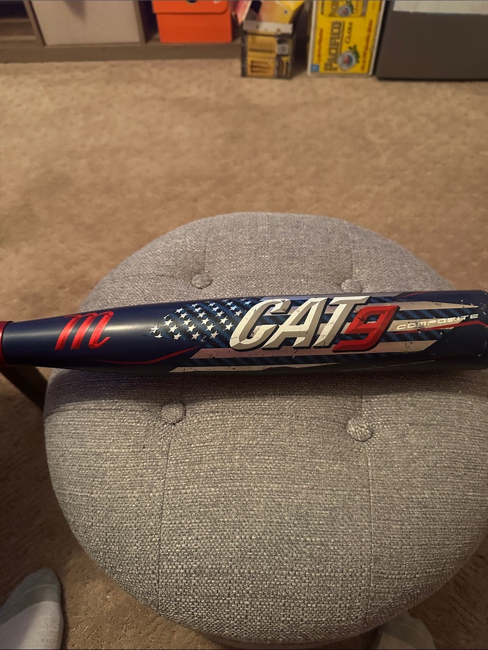 CAT9 Composite Youth Baseball Bat - Navy Red